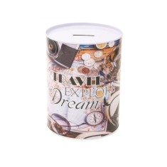 Pusculita Travel Explore Dream, Metal, 12x16 cm