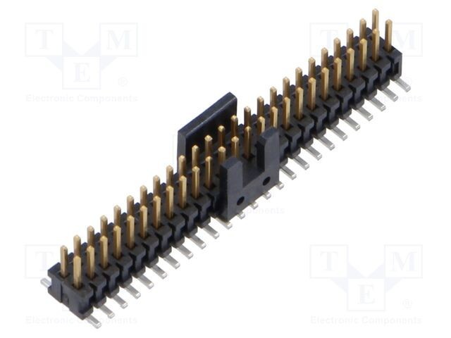 Conector şiruri pini tată 50 pini 1,27mm gold flash SMT SAMTEC