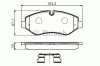 Set placute frana,frana disc IVECO DAILY IV bus (2006 - 2011) BOSCH 0 986 494 582