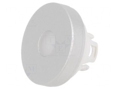 Lentilă Buton 22mm Aluminiu Natural