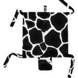 KLRK Home Wild B&amp;W Giraffe pătură mini cu animal de pluș Gustav 80x46 cm 1 buc