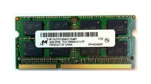 Memorie Laptop Micron 4GB DDR3 PC3 10600S 1333Mhz CL9 MT16JSF51264HZ
