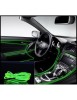 Fir neon auto electroluminiscent El Wire 2m cu lumina Verde Deschis cu droser si mufa bricheta, Xenon Bright