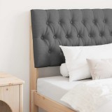 VidaXL Tăblie tapițată Gri &icirc;nchis 90 cm Lemn de pin masiv 879360