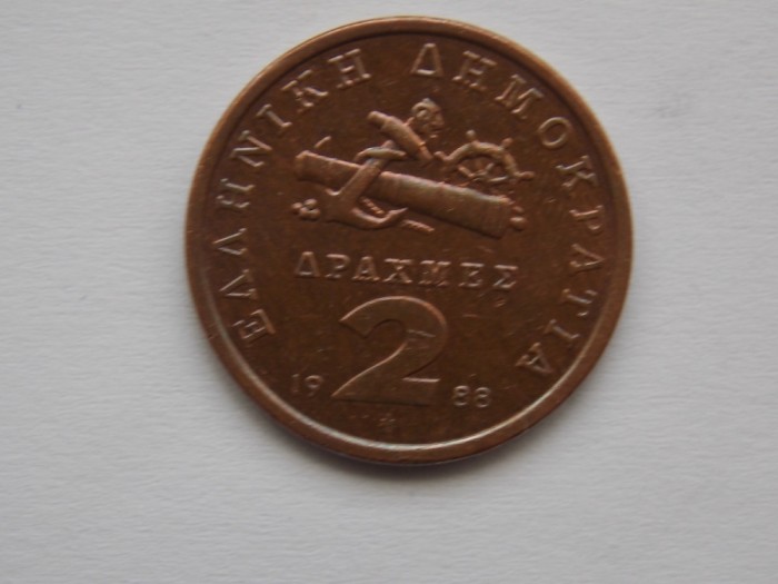 2 DRAHME 1988 GRECIA