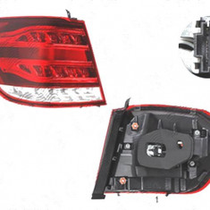 Stop spate lampa Mercedes Clasa E (W212) Combi, 02.2013-, spate, Stanga, fara &#39;Mercedes Benz&#39; inscription; partea exterioara; LED; negru carc