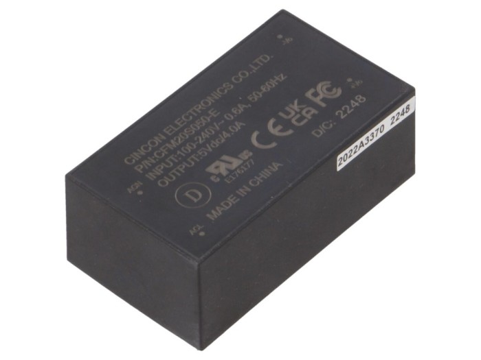 Convertor AC/DC 20W 5VDC CFM20S050-E