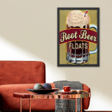 Tablou decorativ, Root Beer (35 x 45), MDF , Polistiren, Multicolor