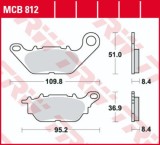 Cumpara ieftin Set placute frana fata TRW MCB812 - Voge SR1 125 (23-25) - Yamaha GPD 125-155 NMax (15-24) - MWS 125 Tricity (17-26) - YBR 125 (07-16)