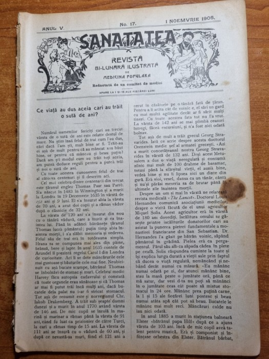 sanatatea 1 noiembrie 1905-ce trenuie sa stie o fata din popor,sfaturi