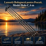 Lansetă Bologneză pentru Pescuit, Model Bolo C, 6 m