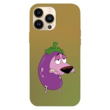 Husa compatibila cu Apple iPhone 12 / iPhone 12 Pro, Viceversa, model Courage Eggplant Costume, Silicon, TPU, Transparent, Carcasa
