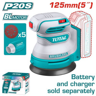 TOTAL - MASINA DE SLEFUIT ROTATIVA - 125MM - LI-ION - 20V PowerTool TopQuality foto
