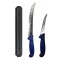 Set profesional de macelarie, fasonat, transat, degresat, dezosat, 2 cutite, suport magnetic