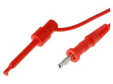 Cablu de măsurare 60VDC 10A 0,95m PVC Roșu
