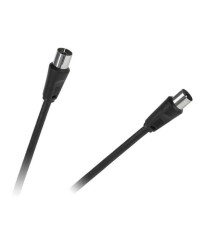 Cablu RF negru 5m coaxial mama-tata foto