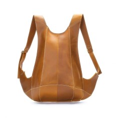Rucsac pentru barbati, Draven GT3316, piele naturala, Cognac