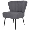 VidaXL Scaun cocktail, gri &icirc;nchis, material textil 244096
