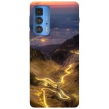Husa compatibila cu Motorola G100 model transfigures sundown, Silicon, TPU, Viceversa, Transparent, Carcasa