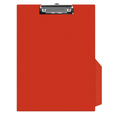 Clipboard Q-CONNECT A4 Simplu, 230x350 mm, Carton Plastifiat, Clip de Prindere Metalic, Capacitate 50 Coli, Culoare Rosie, Clipboarduri Simple, Acceso foto