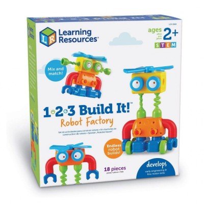 Hai sa construim - 1, 2, 3 Robotel colorat foto