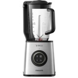 Blender cu mixare in vid Philips HR3752/00, 1.8l, 1400W, Metalic