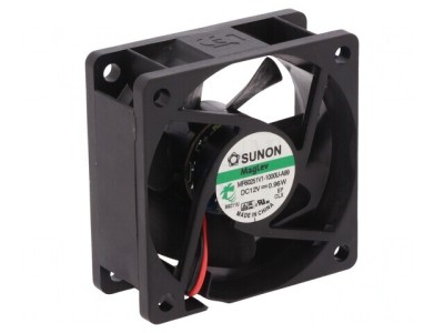 Ventilator DC axial 12V 60x60x25mm 39,72m3/h 27dBA foto