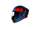 Casca moto integrala SMK STELLAR FARO, culoare gri+albastru+rosu marimea XL,