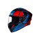 Casca moto integrala SMK STELLAR FARO, culoare gri+albastru+rosu marimea L,