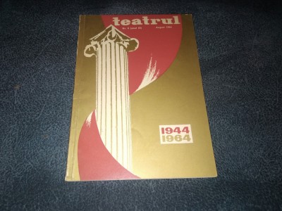 REVISTA TEATRUL NR 8 1964 foto