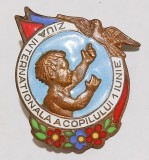 INSIGNA ZIUA INTERNATIONALA A COPILULUI 1 IUNIE ANIVERSARI ( CITITI DESCRIEREA -ENUNTUL )