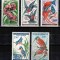 Ciad Tchad 19611963, Mi #82-86**, fauna, pasari, MNH, cota 40 &euro;!