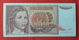 10.000 Dinara anul 1992 Bancnota Zece Mii dinari - Iugoslavia - Jugoslavije