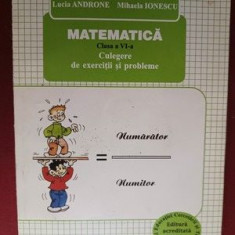 Matematica clasa a VI-a. Culegere de exercitii si probleme- Lucia Androne, Mihaela Ionescu