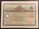 Italia ,,PER LA VITTORIA DELLA DEMOCRAZIA&#039;&#039; 100 LIRE 1946 XF+