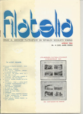 Romania, revista Filatelia nr. 4/1984 (335) foto