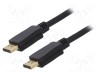 Cablu DisplayPort 1.2 Goobay, 3m, mufă din ambele părţi