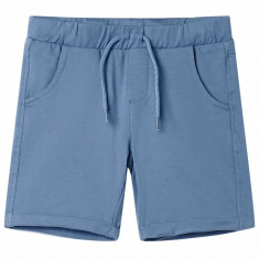 Pantaloni scurti pentru copii cu snur, albastru închis, 116 GartenMobel Dekor