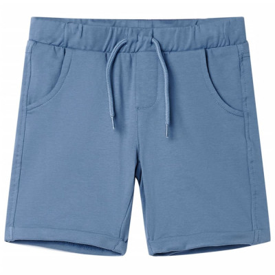 Pantaloni scurti pentru copii cu snur, albastru inchis, 140 foto