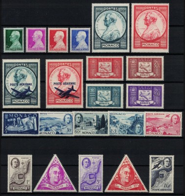 MONACO 1946 - Serii complete MNH (Michel 42&amp;euro;) foto