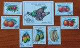 REP.-MALGASA-1992&#039;&#039;FLORA-FRUCTE&#039;&#039;-SET-7v.+COLITA-Stmpil., Stampilat