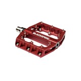 Pedale Moto Aluminiu Blackspire SUB40 Rosu, Ax Cr-Mo, 10 Pini Ajustabili, 92x92x17mm, 417g