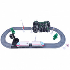 Set Tren interactiv cu 41 de piese, Salamandra Kids foto