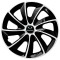 Set 4 Capace Roti Autohelix MSA&reg; potrivite jantelor de 15 inch, pentru SsangYong, model Stig Extra Black &amp; White