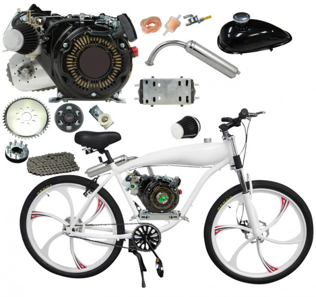 Kit motor (4 TIMPI) bicicleta 80cc - 3.5CP (reductor- lant) | arhiva  Okazii.ro