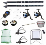 Set 2 lansete ultra carp 2.4, cantar electronic, 2 mulinete yf200, 2 forfati, 2 gute