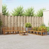 vidaXL Set de canapele de exterior 9 pcs natural Lemn Solid de Acacia 3366182