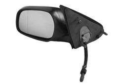 Oglinda exterioara Citroen Xsara (N0/N1/N2) 07.1997-08.2002 partea stanga View Max crom asferica carcasa neagra reglare manuala prin cablu fara incal