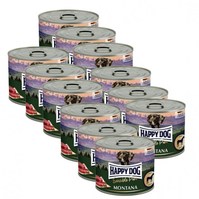 Happy Dog Pferd Pure Montana - 12 x 200 g / cal foto