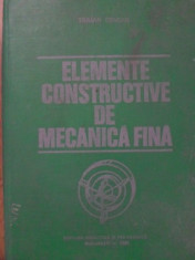 ELEMENTE CONSTRUCTIVE DE MECANICA FINA-T. DEMIAN foto